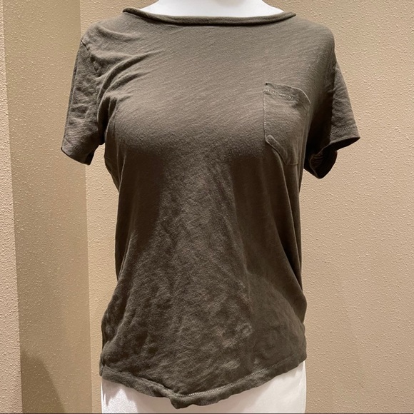 Madewell Olive Crewneck Pocket Tee - Picture 3 of 6